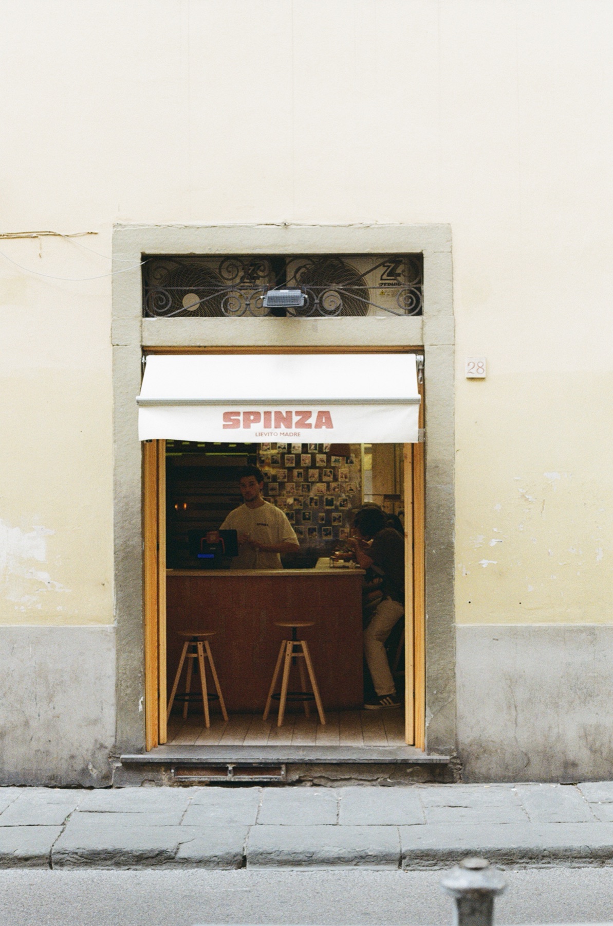 More flaneuring through the Florentine backstreets. At the moment I clicked push the cameriere raised his gaze.