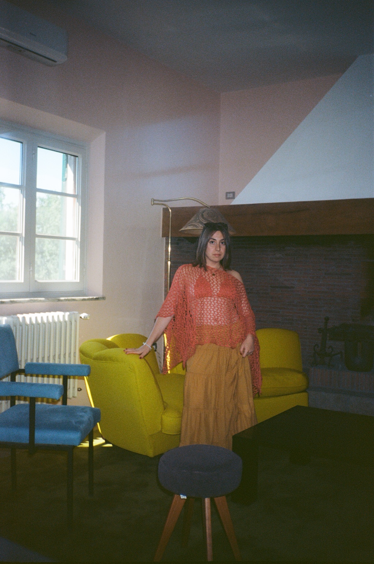 The model does the talking here, but we couldn't not take advantage of the colours on offer.
